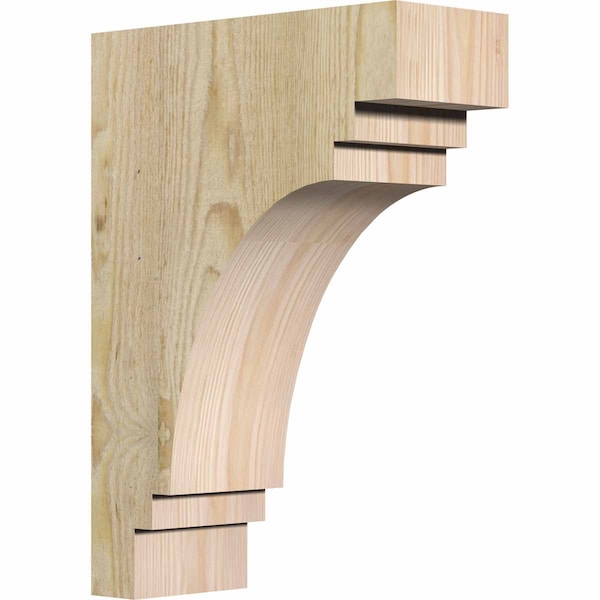 Ekena Millwork Pescadero Rough Sawn Corbel, Douglas Fir, 4"W x 10"D x 14"H COR04X10X14PEC00RDF - main